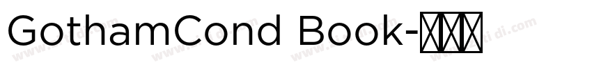 GothamCond Book字体转换
